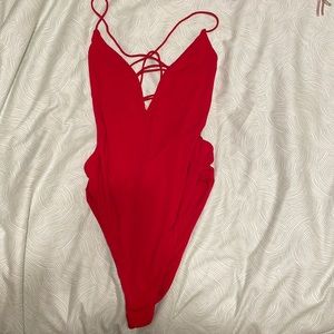 superdown | NWT Rose One Piece in Red Size M